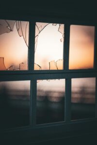 picture of a broken window